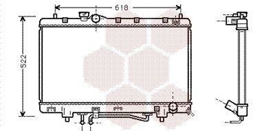 VAN WEZEL Radiaator,mootorijahutus 53002242